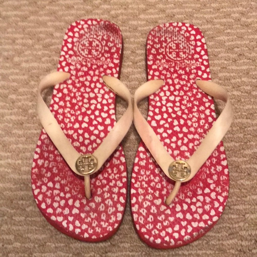 Tory Burch Flip Flop with Hearts